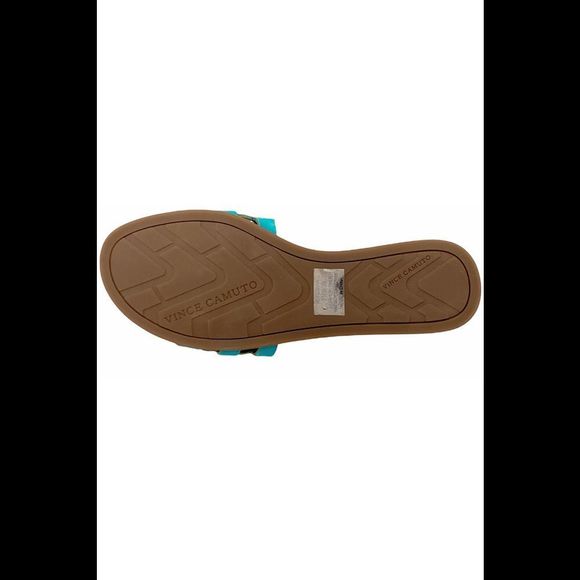 Vince Camuto Leather Studded Slide Sandals Ellanna Cozumel - Medium - Picture 4 of 5